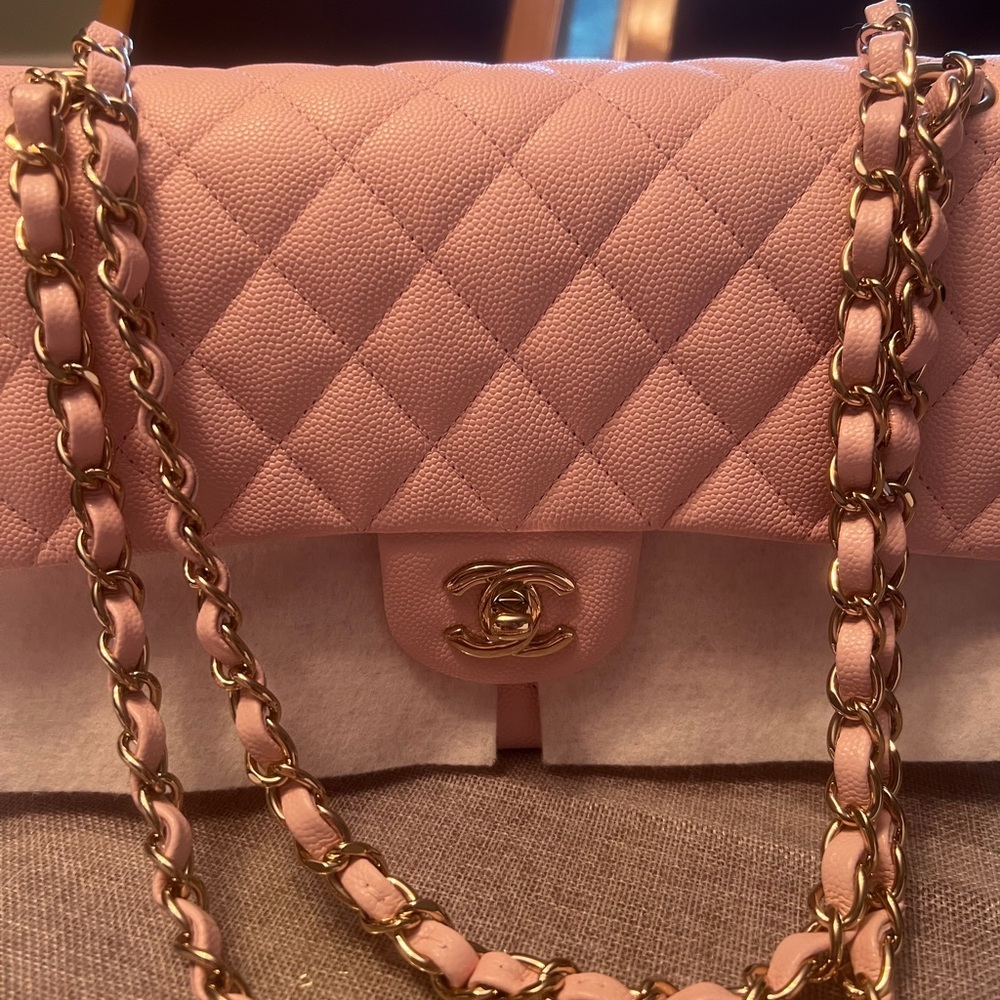 Chanel Sakura pink brand new medium flap. Full set just purchased fro the UK. - Picture 8 of 9